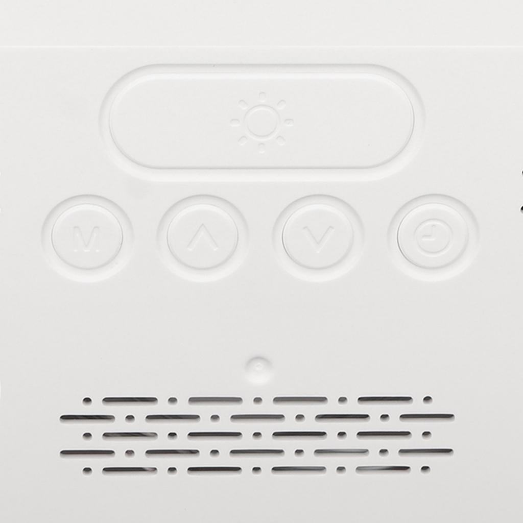 Wireless Charging Alarm Clock USB Reverse Charging LED Large Screen Rectangle Digital Alarm Clock for Bedroom