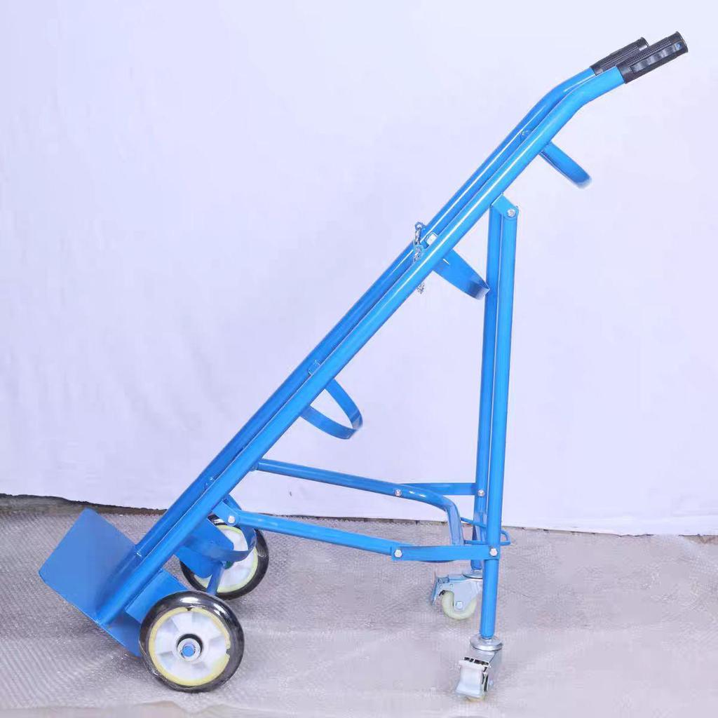 Thickened Oxygen Acetylene Gas Cylinder Hand Truck with Protective Cover and Effort-Saving Design, 40L Capacity.