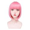 Cosplay Bob Straight Hair Wigs Harajuku Pink Black Orange Short Wigs Women Layered Wig  Carnival