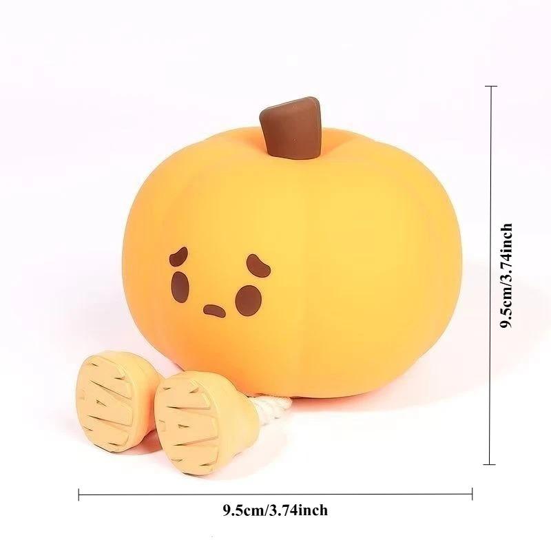 Rechargeable Halloween Led Night Light Cute Squishy Cartoon Kids Silicone Nursery for Bedroom Holloween Pumpkin Bedside Portable