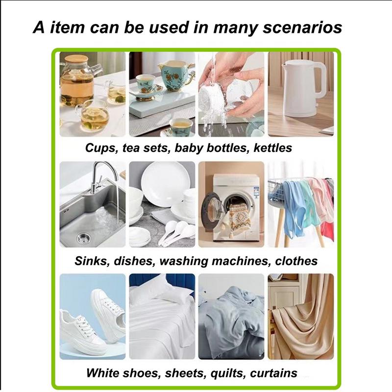 Čajová konvice Odstraňovač vodního kamene 100 g Aktivovaný odstraňovač vodního kamene Víceúčelový organický účinný čistič na konvice bez zápachu pro kuchyň a