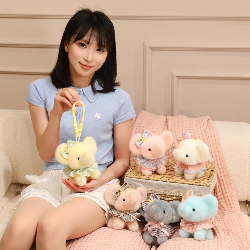 Cartoon Elephant Plushie Toys Stuffed Appease Baby Animal Elephant Doll Pillow Christmas Birthday Party Gift Room Decoration