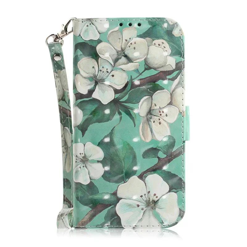 New Painted Case for Xiaomi Poco M6 X6 C65 Pro Wallet Case Xiomi Mi PocoM6 PocoX6 Pro PocoC65 Cartoon Flower Leather Book Cover