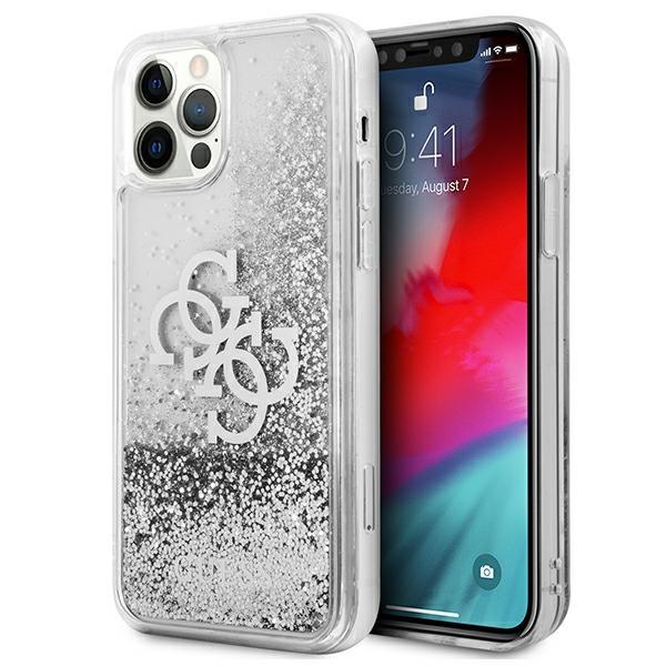 Guess Guhcp12Llg4Gsi Iphone 12 Pro Max6,7 Srebrny/Silver Hardcase 4G Big Liquid Glitter