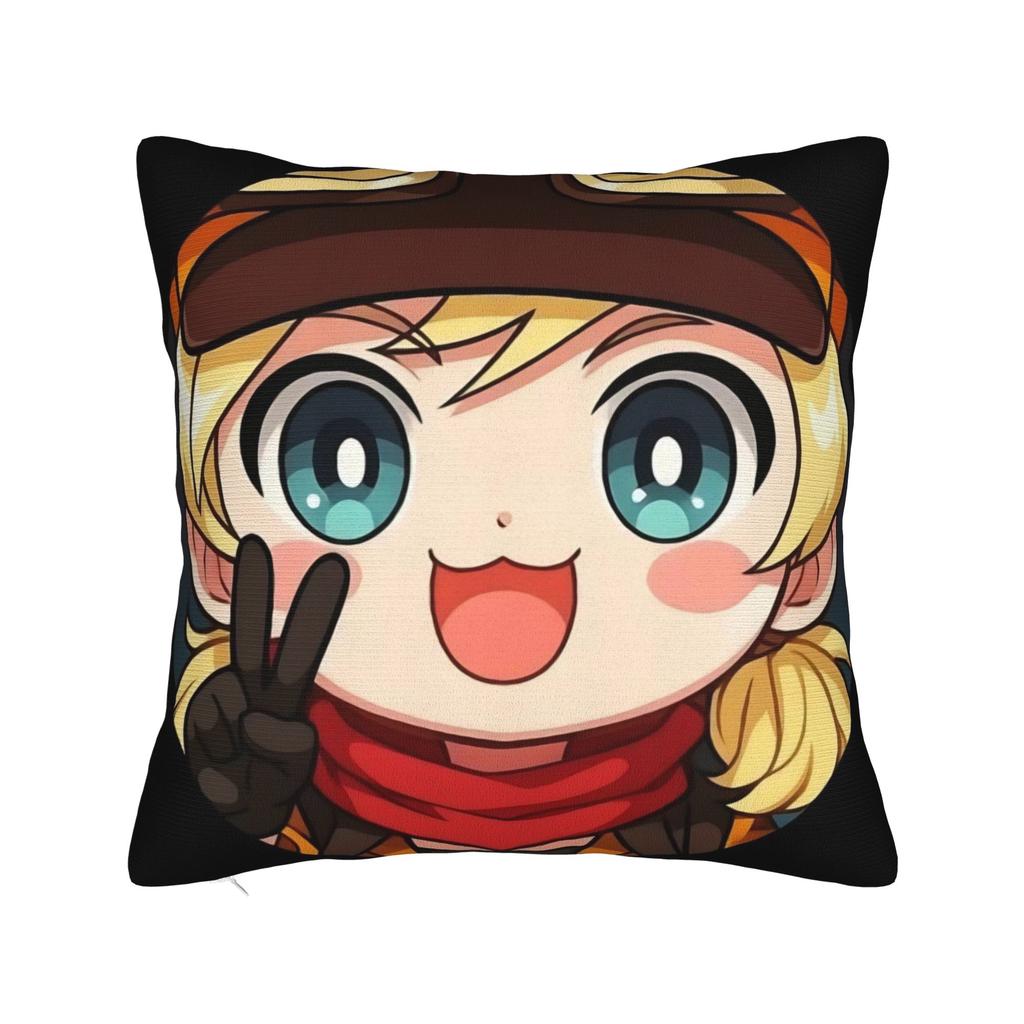Decorative Pillow Cover Trickcal CChibi Go Games Merchandise Living Room Throw Pillow Case Cover Square Multiple Sizes