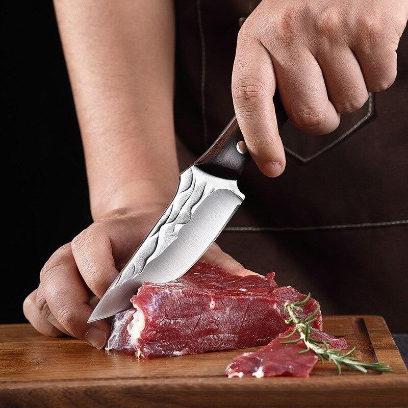 Forged Boning Knife Butcher Knife Kitchen Knife 5cr15 Stainless Steel Household Meat Cleaver Slicing Knife