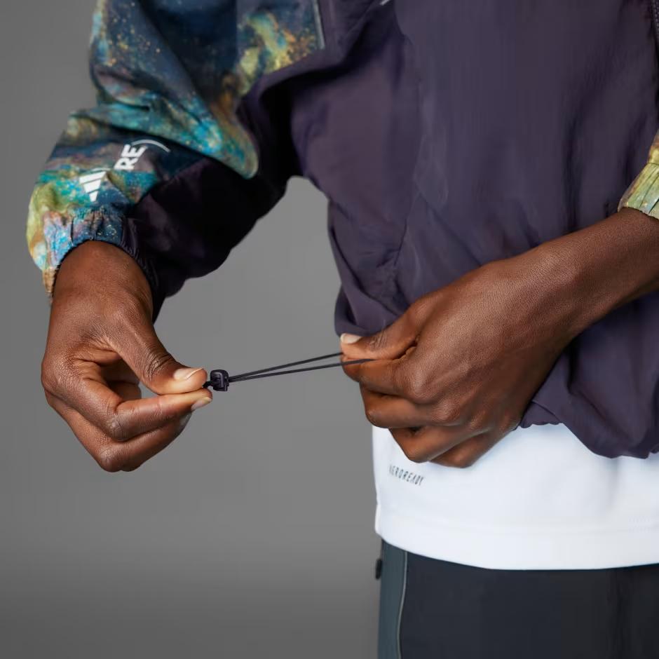 Adidas Disney Wind.RDY Comfortable Versatile Fashion Soft Loose Jacket Women Jacket Purple JD5837