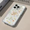 Étui de téléphone souple transparent avec lettres florales pour Samsung Galaxy S26 Ultra S23 S25 FE S24 S22 Plus A57 A37 A55 A54 A36 A35 A15 A16 Housse