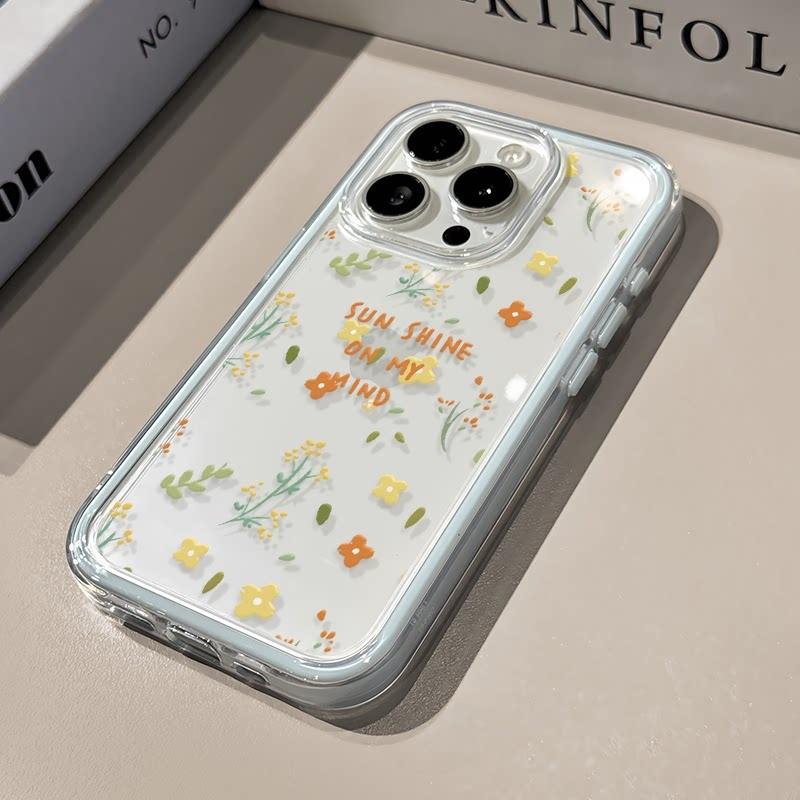 Étui de téléphone souple transparent avec lettres florales pour Samsung Galaxy S26 Ultra S23 S25 FE S24 S22 Plus A57 A37 A55 A54 A36 A35 A15 A16 Housse
