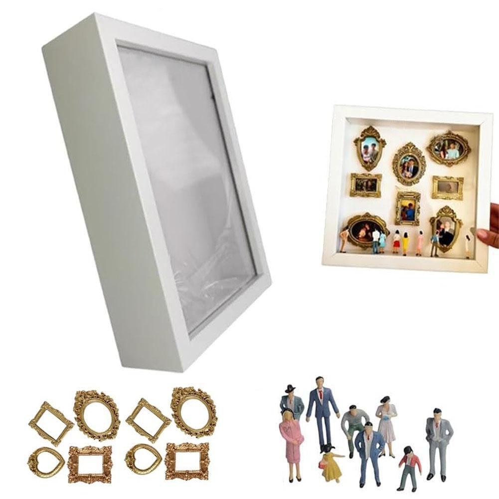 1 SET DIY Shadow Box Frame Mini Memory Display Kit Creative Photo Album For Anniversary Unique Romantic Daily Gift Idea Decor