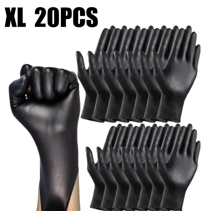 Disposable Black Nitrile Gloves Latex Free Waterproof Thickened Kitchen Cooking Gloves Housework Cleaning Tools Work Gloves
