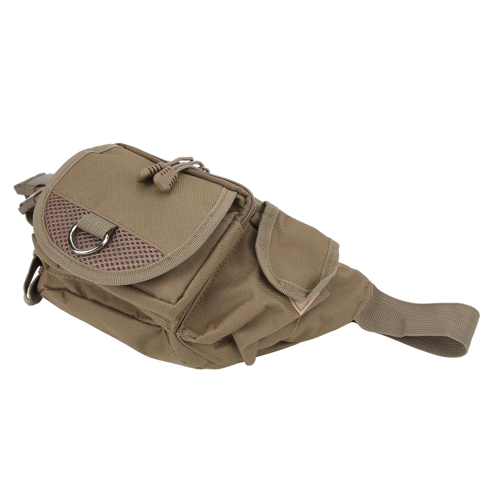 

Fishing Bag Portable Polyester Storage Pack Bumbag Adjustable for Outdoor Hiking ClimbingKhaki хаки
