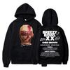 Rapper Chris Brown Breezy Bowl XX Concert Hoodies Hip Hop Fashion Unisex Women Sweatshirt Oversized Casual Long Sleeve Streetwear