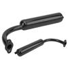 Motor Bikes Muffler Exhaust Pipe Black for 2 Stroke 49cc 60cc 66cc 80cc Engines Motorized Bicycle