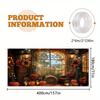 Autumn harvest greenhouse door banner - polyester, barn, pumpkin and haystack patterns, Thanksgiving and rural farmhouse