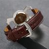 JEWELRYWE Men's Watch Analog Waterproof Leather Strap Large Dial Fashion Casual Business Gift Brown