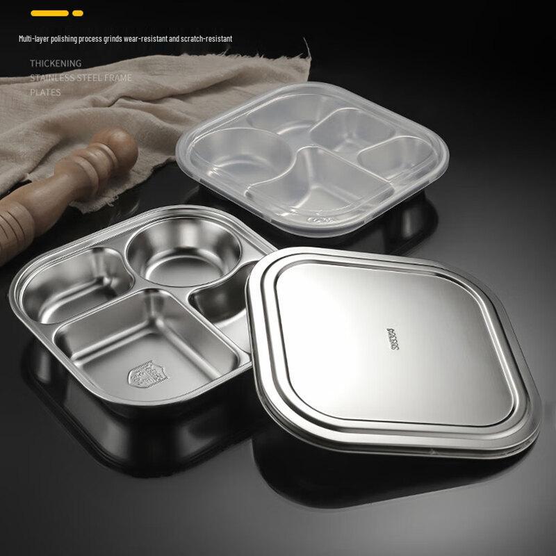 NHZHIW 304 Edelstahl geteilte Essensschale