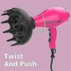 Hair dryer diffuser, 1.8 inches in diameter, reduce frizz and increase hair volume