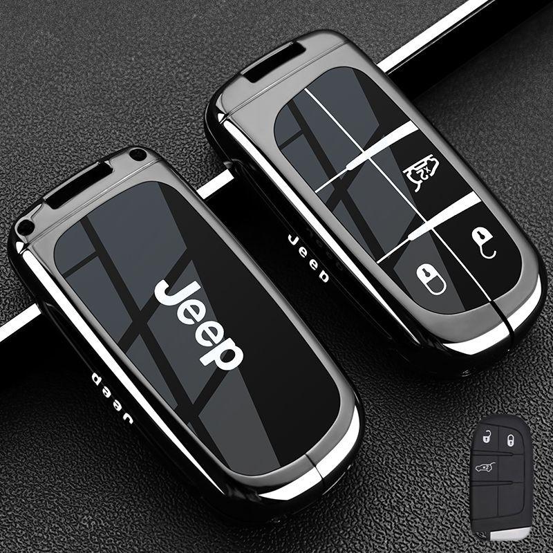 Car Remote Key Case Cover Protect Shell Bag For Jeep Renegade Compass Grand Cherokee for Chrysler 300C Wrangler Accessories