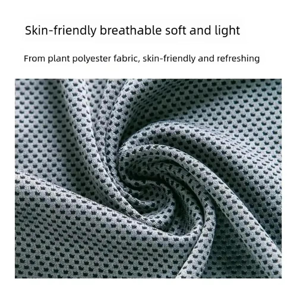 Portable Circular Silicone Wrapped Cold Towel Cooling Towel Quick Drying Polyester Fiber Towels Beach Accessories Sport Fitness