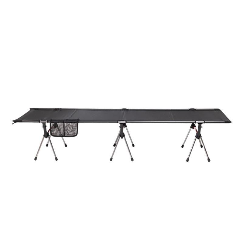 Lightweight Aluminum Folding Camp Bed - Portable & Breathable for Outdoor Use