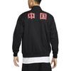 Nike Sport Essentials Lässige Minimalistische Jacke mit Reißverschluss und langen Ärmeln für Herren Jacken Schwarz Glutrot FJ7449-010