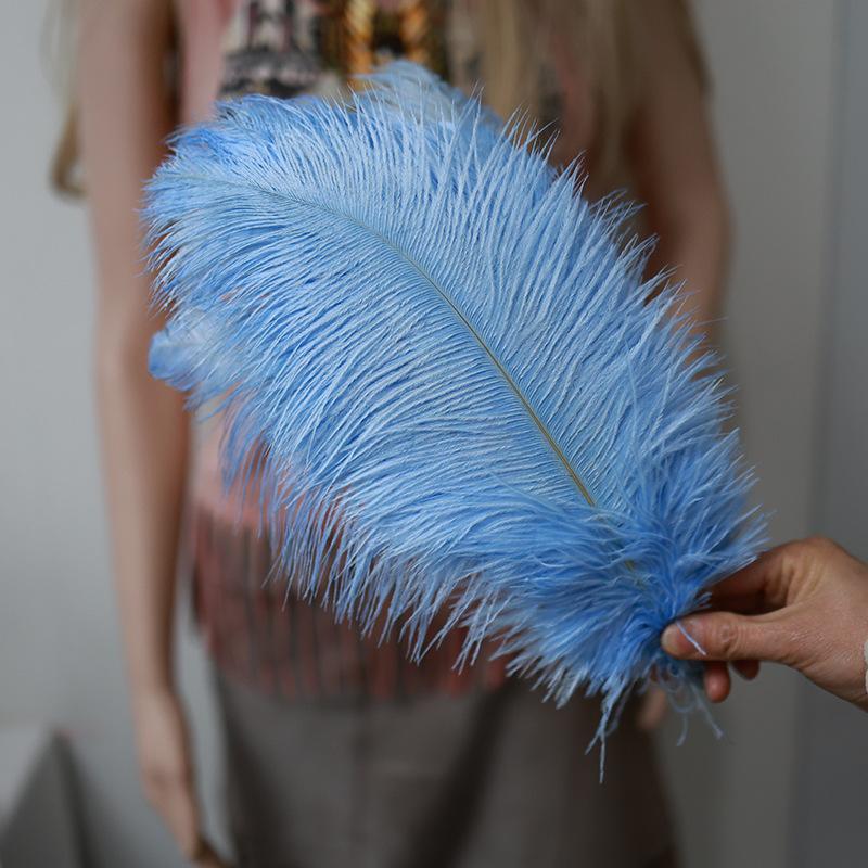 Ostrich Feathers 30-35Cm Wedding Road Guide Table Flower Ornament Ostrich Hair Decorative Clothing Accessories Diy