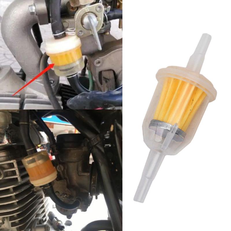Filter Universal Petrol Inline Fuel Filter Fits 68mm Pipe For Atv Motorcycle