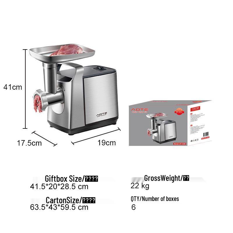 

AOTE European Standard Stainless Steel Meat Grinder and Sausage Stuffer European Standard