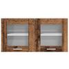 Hanging Cabinet In Vintage Wood and White 80 X 31 X 40 Cm Engineered Wood