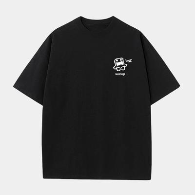 2026 Summer Pure Cotton American Trend Personalized Pattern Printed Loose-Tee for Men and Women As A Couple