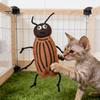 Durable Cat Toy Plush Cockroach Chew Interactive Catnip Self Play Realistic Shaped Felt for Indoor Cats Kittens Hunting Instinct
