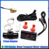 Motocyklový přístroj 0~120 stupňů Celsia Měřič teploty vody se snímačem na potrubí pro teplotu vody 16-22 mm Palubní deska motoru 12V