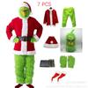 Christmas Costume Clothes Santa Claus Grinch Green Hair Grinch Performance Costume