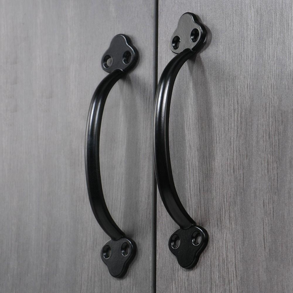 Zinc Alloy Arched Cabinet Door Handles Bronze Wardrobe Door Handle For Cabinet Wardrobe Drawer