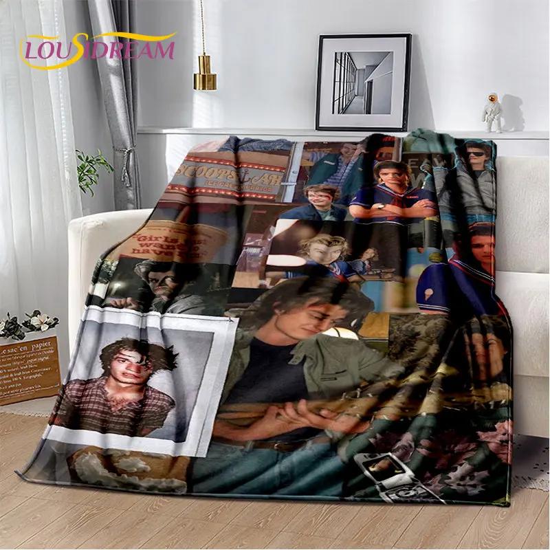 Joe Keery Steve Harrington Soft Plush Blanket,Flannel Blanket Throw Blanket for Living Room Bedroom Bed Sofa Picnic Cover Kids