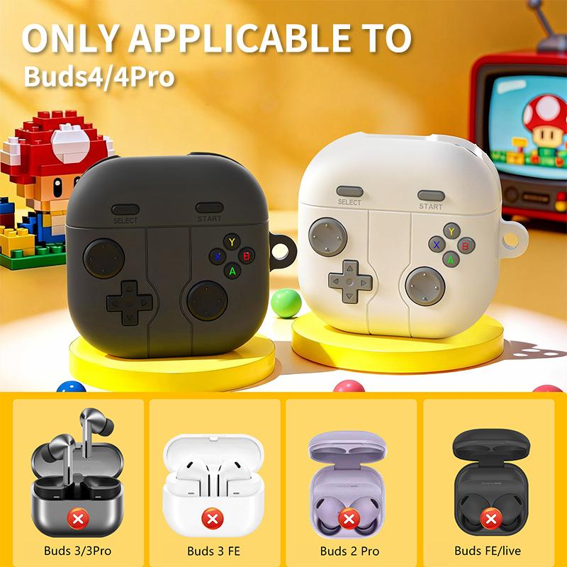 Suitable For Galaxy Buds4 Headphone Case Retro Gaming Console Buds4/4Pro Bluetooth Silicone Headphone Cover