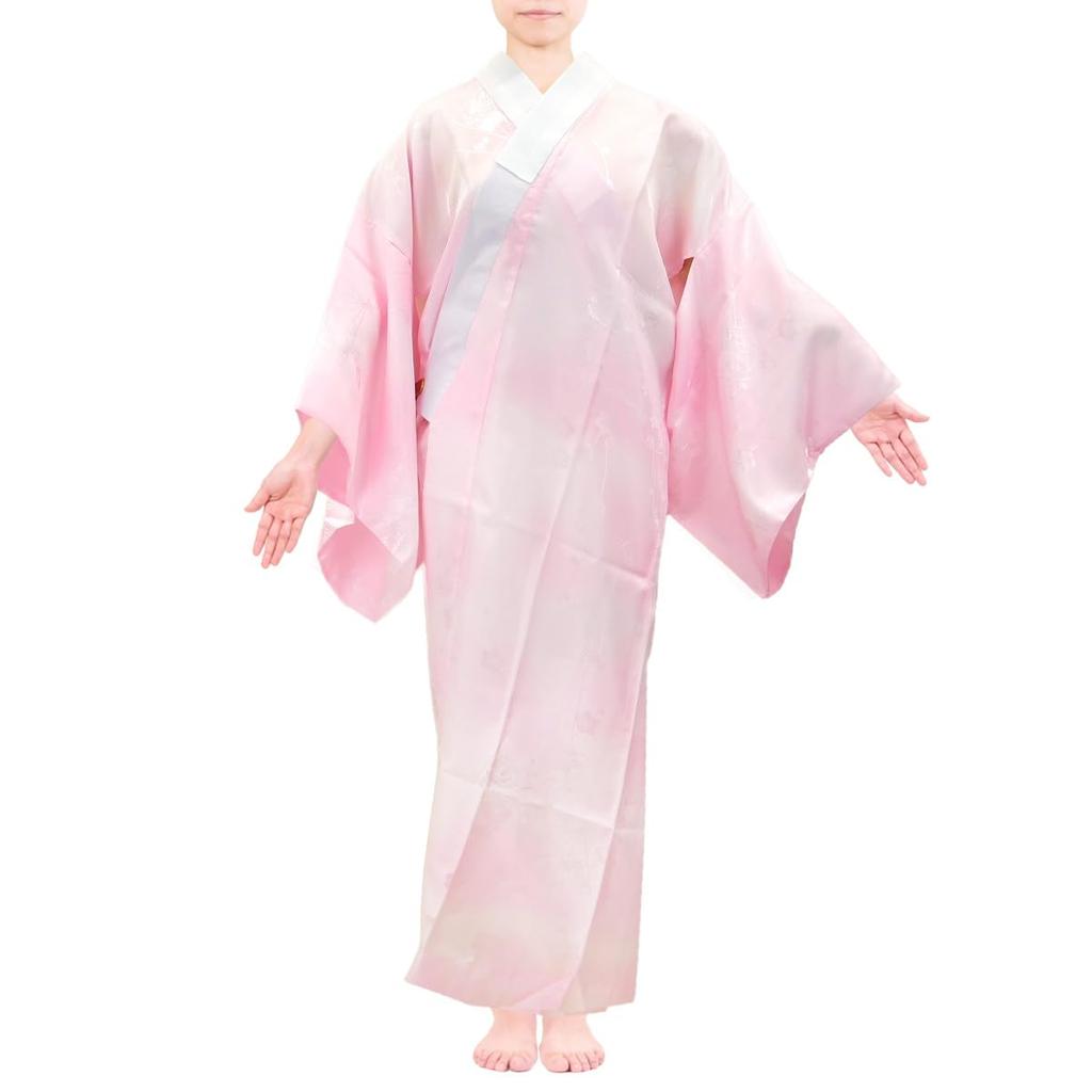 Tailored Washable Long Undergarment with Half Japanese Japanese For Visiting Mourning Pink [Kyoto Usagido] Collar, Accessories, Underwear, Weddings,