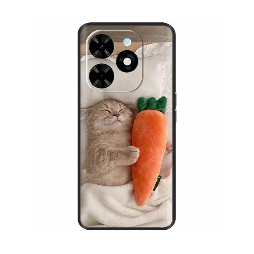 Shockproof Cover For Tecno Spark Go 2024 Case Soft Silicone Animals Painted Back Cover For Techno Spark Go 2024 Case Phone Cover