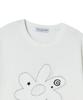AWESOME STUDIO Flower Patchwork Short Sleeve T-Shirt Ivory