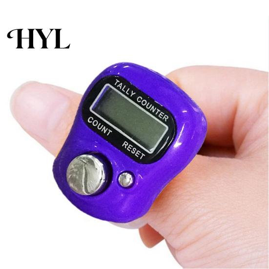 Mechanically Jumping Counter LED Finger Ring Compact Quick Response Adjustable Handheld Circle Easy Simple Operation Home Supply Resettable