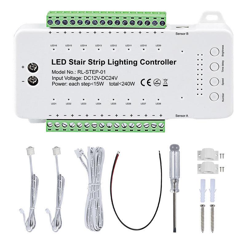 Led Stairway Light Controller With Pir Sensor For Smart Home Automation
