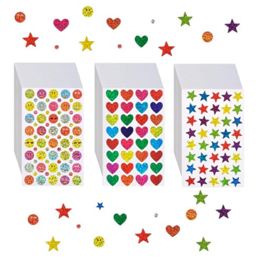 

1440 Pcs Star Stickers for Reward Tiny Glitter Star Stickers in Multiple Colors Behavior Reward Stickers for School Classroom T разноцветный