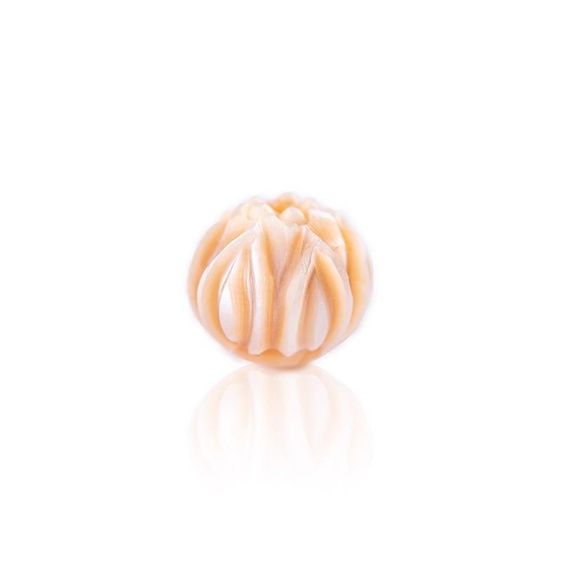 Fibbia Incisa con Rosa e Piuma di Perla Naturale, Perline Wenwan Schiena di Tartaruga con Perline Zucca Accessori Fai da Te