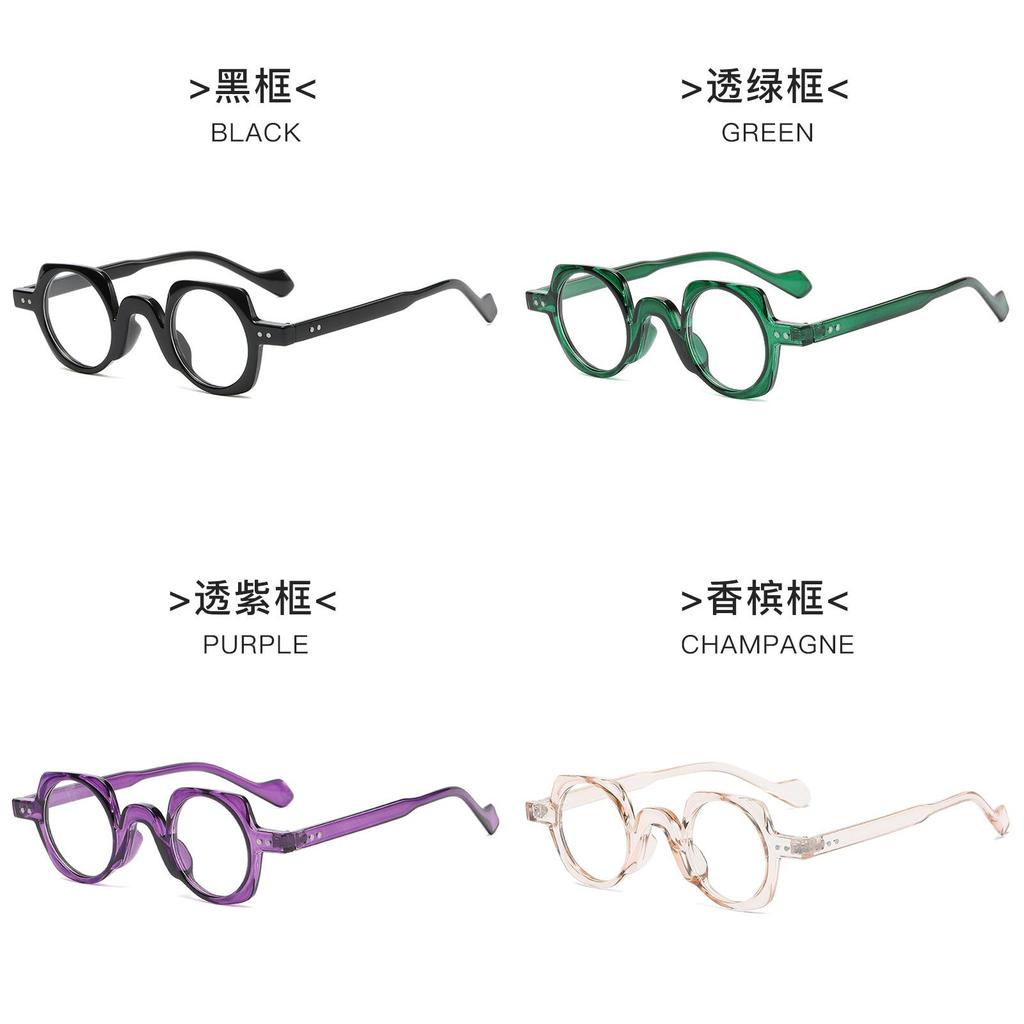 Geometric Pc Optical Glasses With Blue Light Blocking For Stylish Office Wear