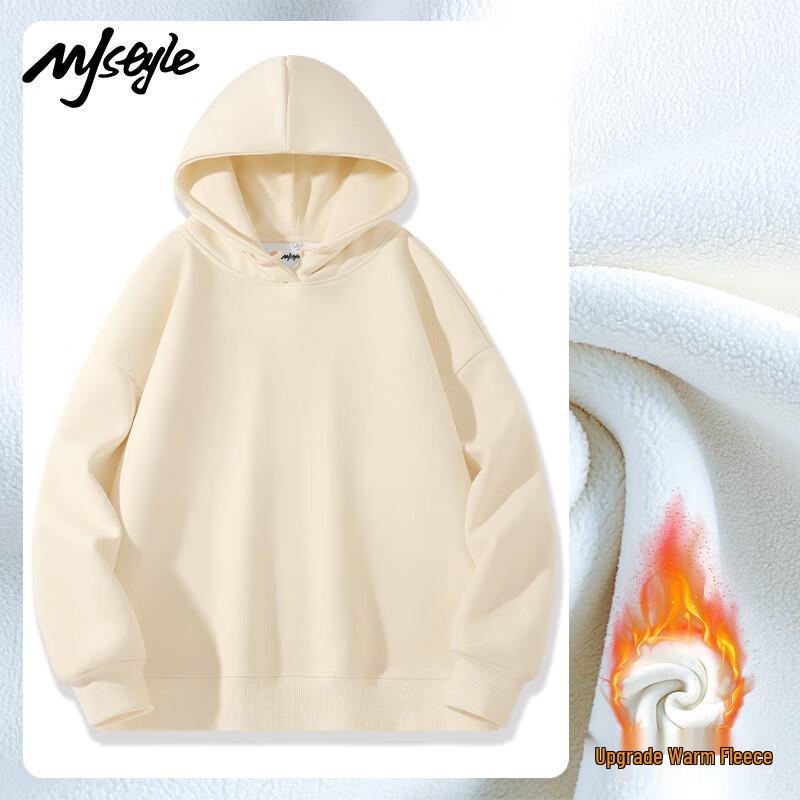 MJ STYLE Women's Drawstring Hooded Fleece Sweatshirt