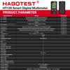 HABOTEST HT129 Digitales Multimeter Auto-Bereich True RMS AC DC NCV Spannungsprüfer 10000 Zählungen Intelligenter wiederaufladbarer Multitester