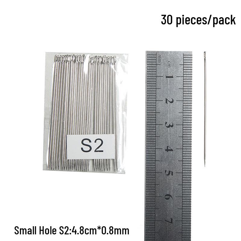 Steel Sewing Needles: Large & Small Eye, Long Needles for Quilts, Clothes, Cross Stitch, Embroidery