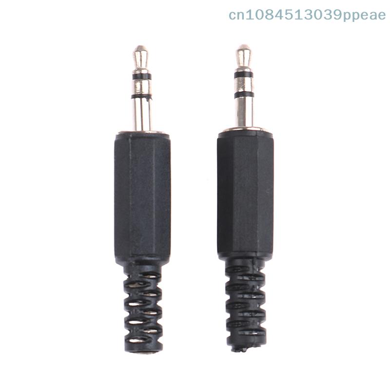 1/5 Pcs 3.5mm 1/8" Audio Male Plug Jack Adapter Stereo Connector Headphone Plug