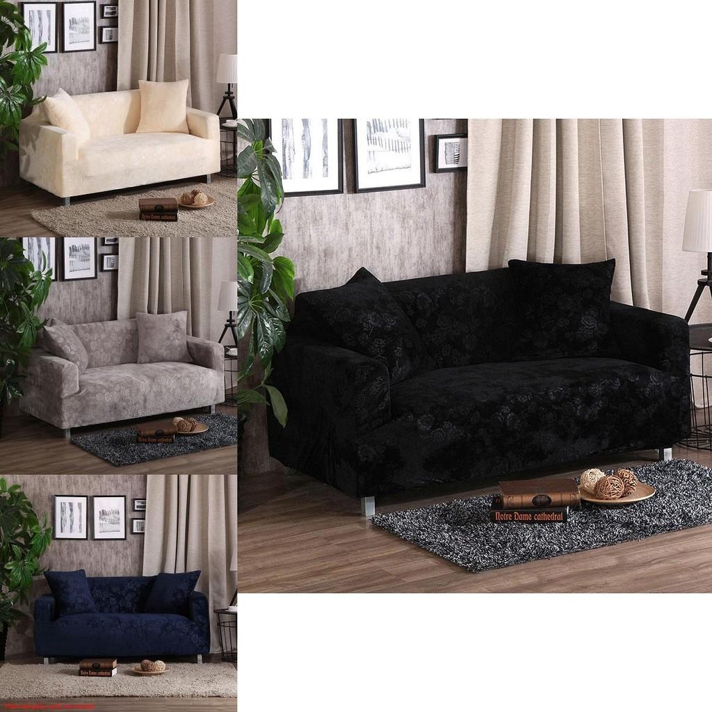 Plush Stretchable Sofa Cover Slipcover Great Elasticity Wrinkle Resistant